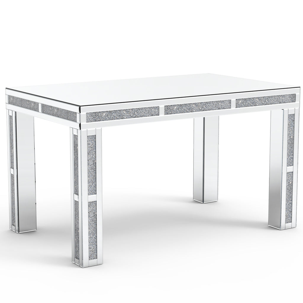 31" Silver Wood Dining Table-1